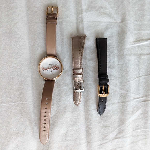 Fossil Accessories - 🎈FOSSIL Jacqueline Limited Edition Watch w 2 extra straps